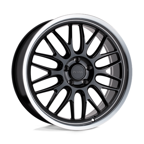 17x8 | 5x115 | 40 | 76.10 | Petrol | GLOSS BLACK W MACHINED CUT LIP 1780P4C405115B76