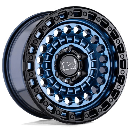 17x8.5 | 5x5.0 | -18 | 71.50 | Black Rhino Hard Alloys | COBALT BLUE W BLACK RING 1785STN-85127U71
