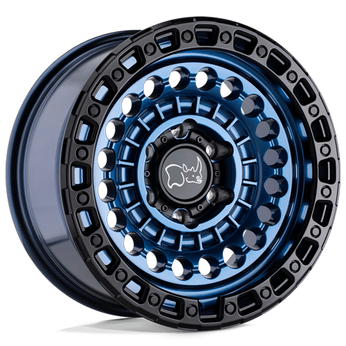 17x8.5 | 5x5.0 | -18 | 71.50 | Black Rhino Hard Alloys | COBALT BLUE W BLACK RING 1785STN-85127U71