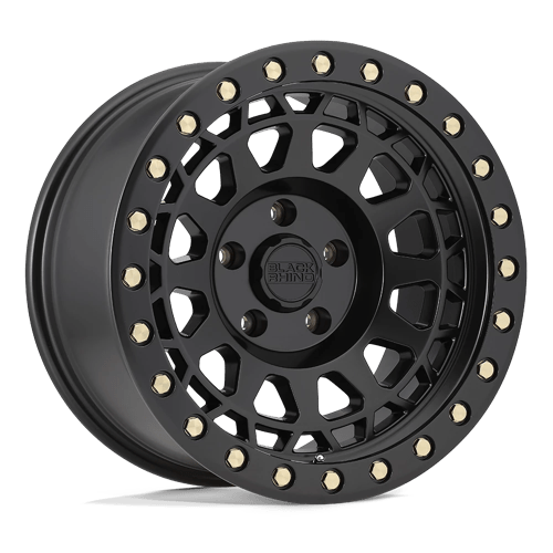 17x9 | 5x5.0 | 0 | 71.50 | Black Rhino Hard Alloys | MATTE BLACK W BRASS BOLTS 1790PRM005127M71