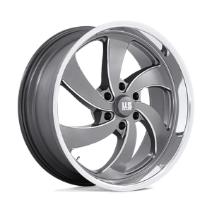 22x9 | 6x5.5 | 25 | 78.10 | US Mag 1PC | ANTHRACITE MILLED DIAMOND CUT LIP U133229077+25R