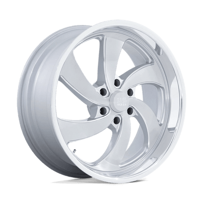 22x10 | 6x5.5 | 25 | 78.10 | US Mag 1PC | SILVER BRUSHED FACE MILLED DIAMOND CUT LIP U134220077+25L